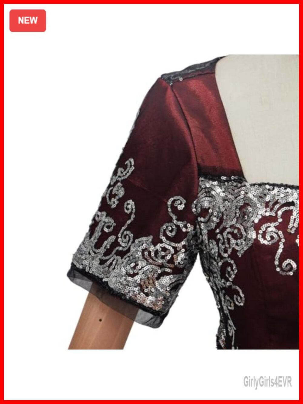 Titanic Rose Cosplay Costume Satin Lace Sequin Dress for Women - Picture 5 of 5
